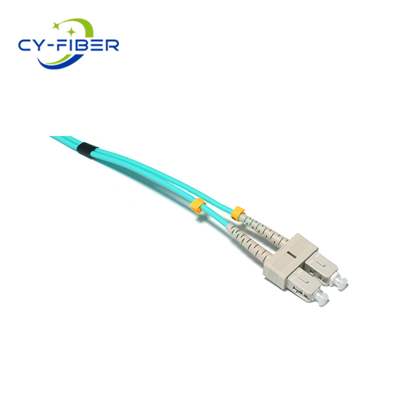 OM3 LC-SC UPC Duplex LSZH 3.0mm Fiber Optic Patch Cord, 3m