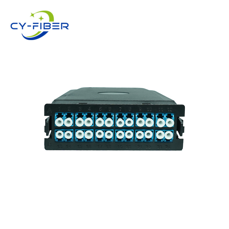 MPO/MTP ®- LC Cassette OS2 Single-mode, A-Polarity, 24 Cores, MPO/MTP ®- 24 (male) to 12xLC Duplex