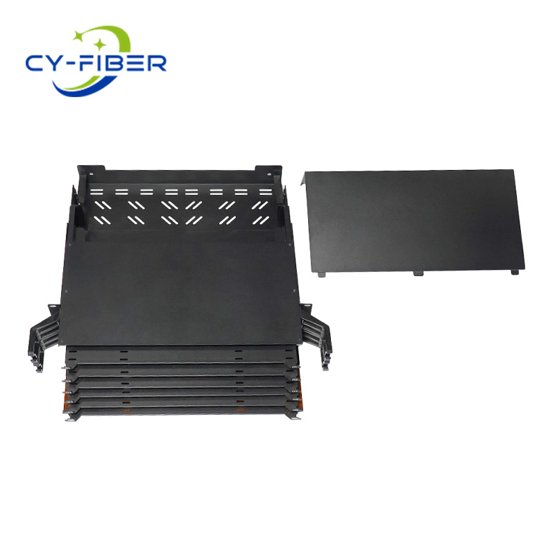 2U 288芯光纖配線箱，抽拉式